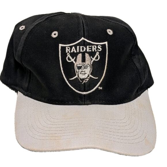 Vintage 90s Oakland Los Angeles Raiders Competitor Snapback Hat Cap RARE NFL - Picture 1 of 9